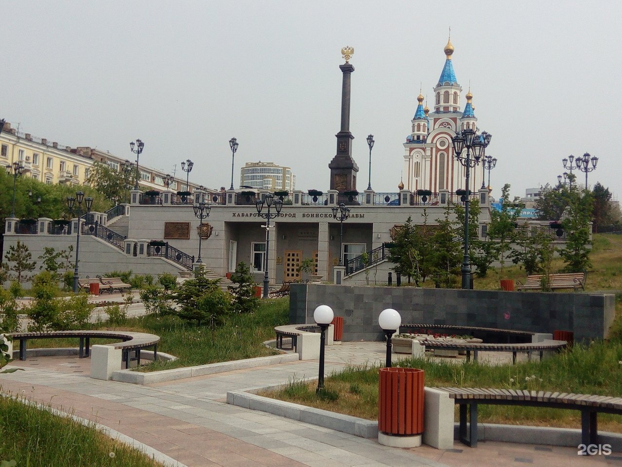 Сквер город воинской славы Хабаровск