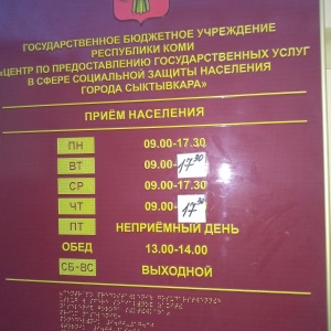 Photo from the owner Center for the provision of public services in the sphere of social protection of the population of Syktyvkar