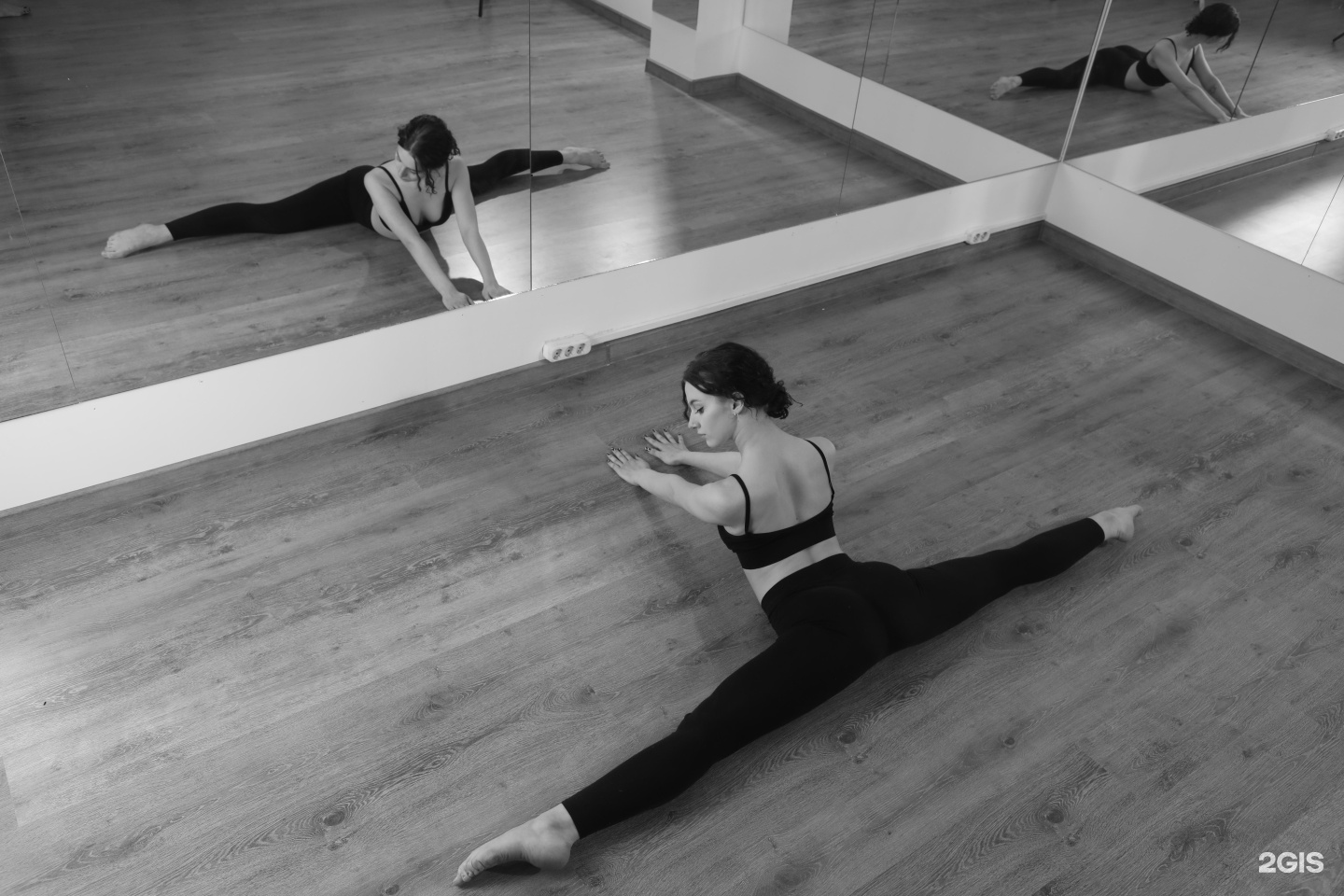 Stretch did. девушка йога. наклон в шпагате. стретчинг растяжка. трх де.