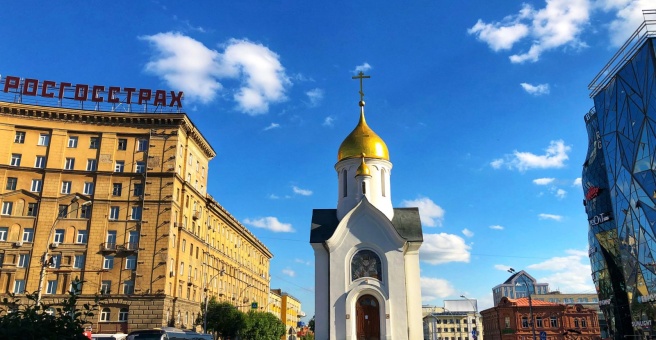 Часовня николая чудотворца красный просп 17а фото Часовня во имя Святого Николая Чудотворца, Красный проспект, 17а, Новосибирск - 