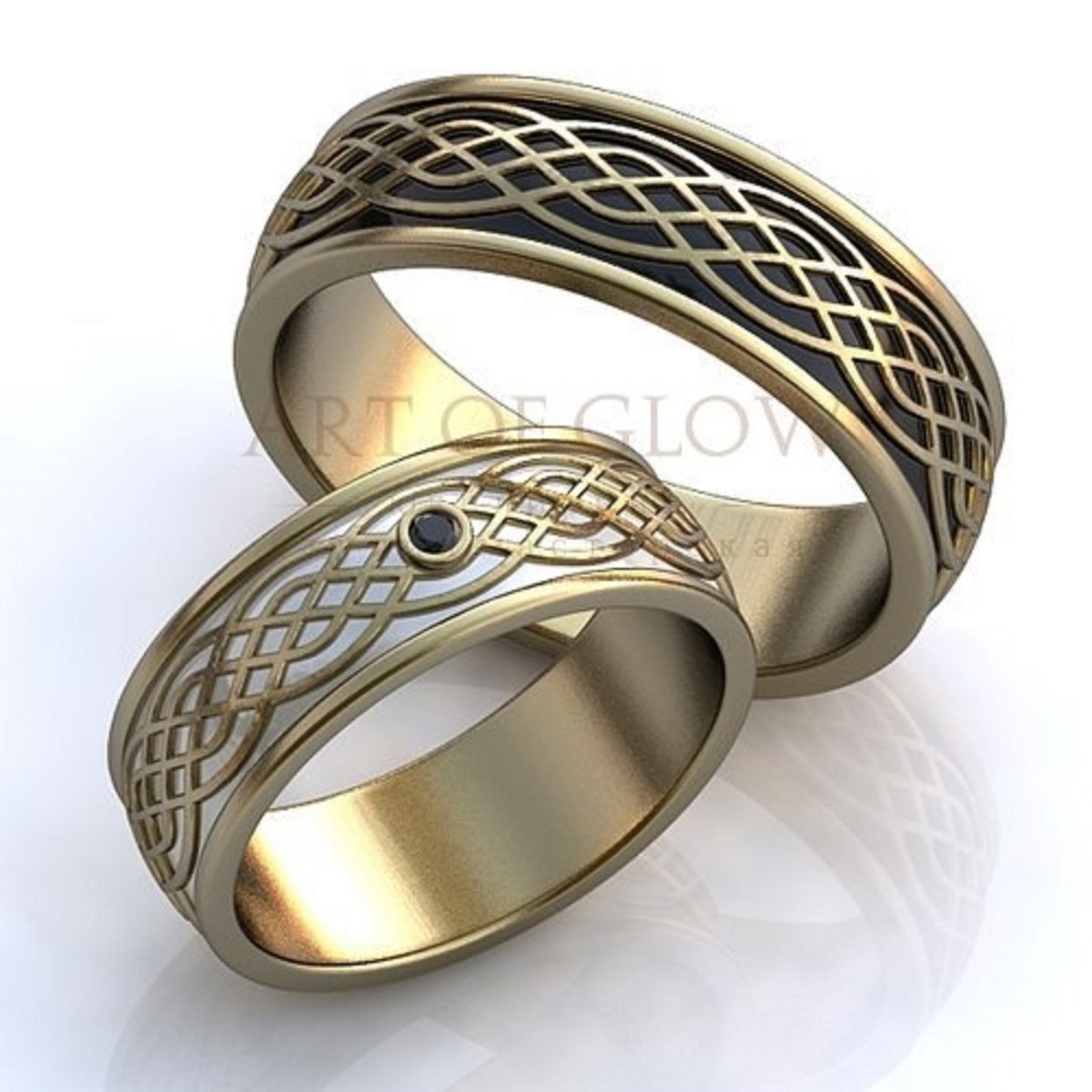 Необычные мужские Свадебные кольца