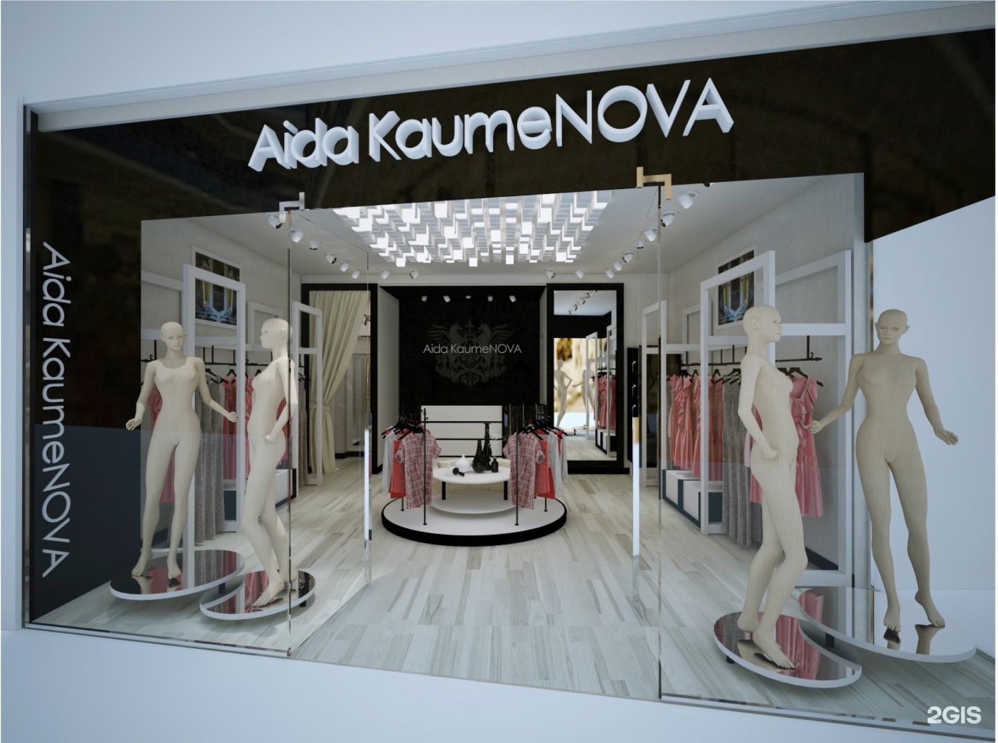 Дизайн бутика женской одежды 50 кв