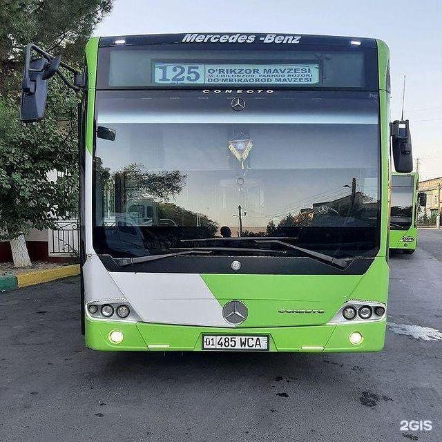 Где 125 автобус. Аврора 125 автобус. Mersedes avtobus Tashkent 125.