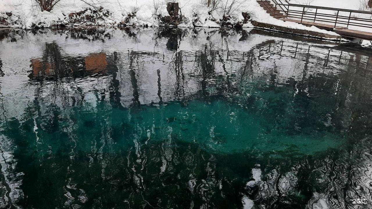 Голубое озеро в казани зимой фото