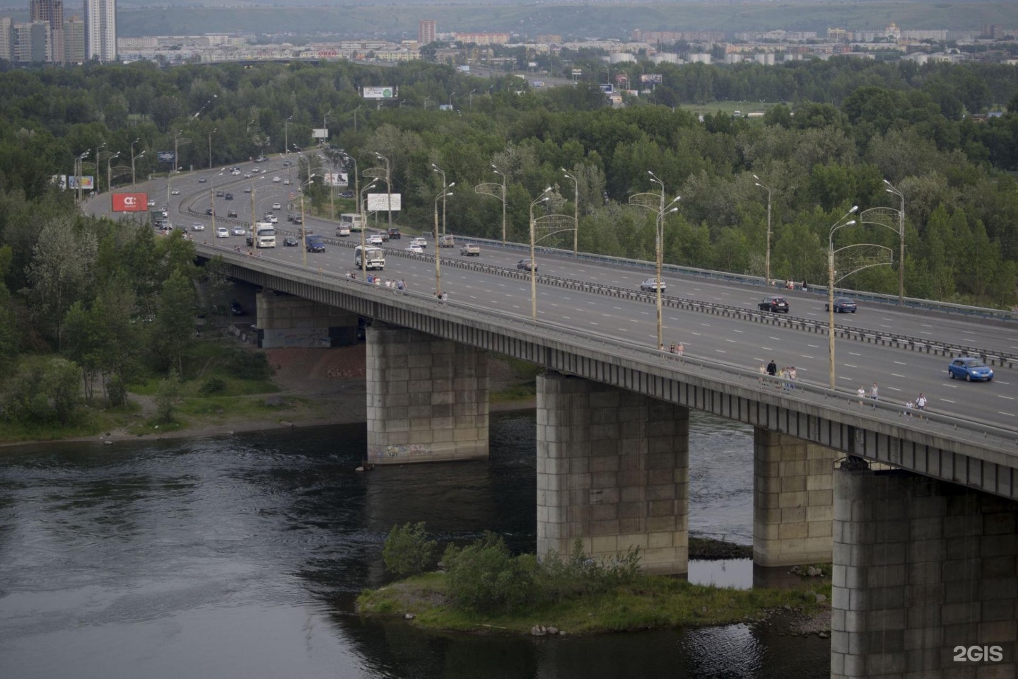 октябрьский мост в красноярске