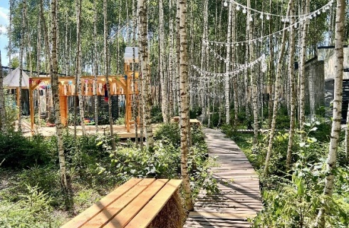 д. Шелково: Глэмпинг Мы дома-Зеркальный лес